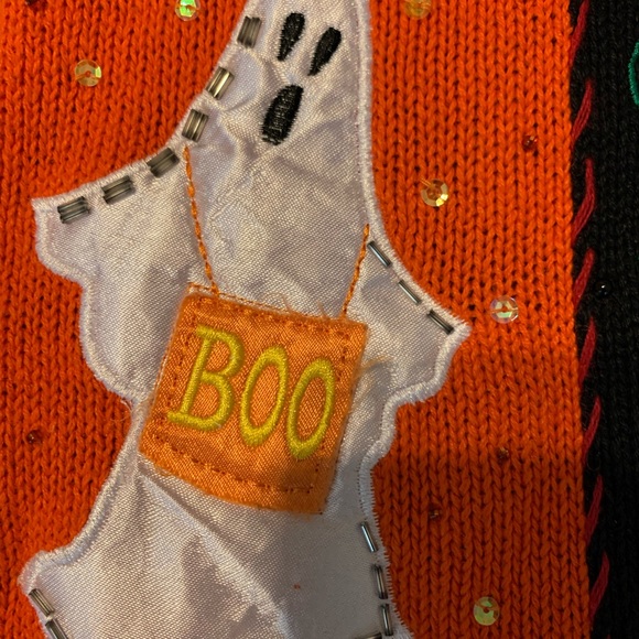 SOLD M details vintage halloween knitted vest - Picture 9 of 14